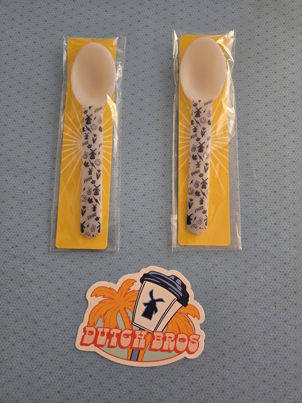 Dutch Bros Set Of 2 Color Changing Spoons